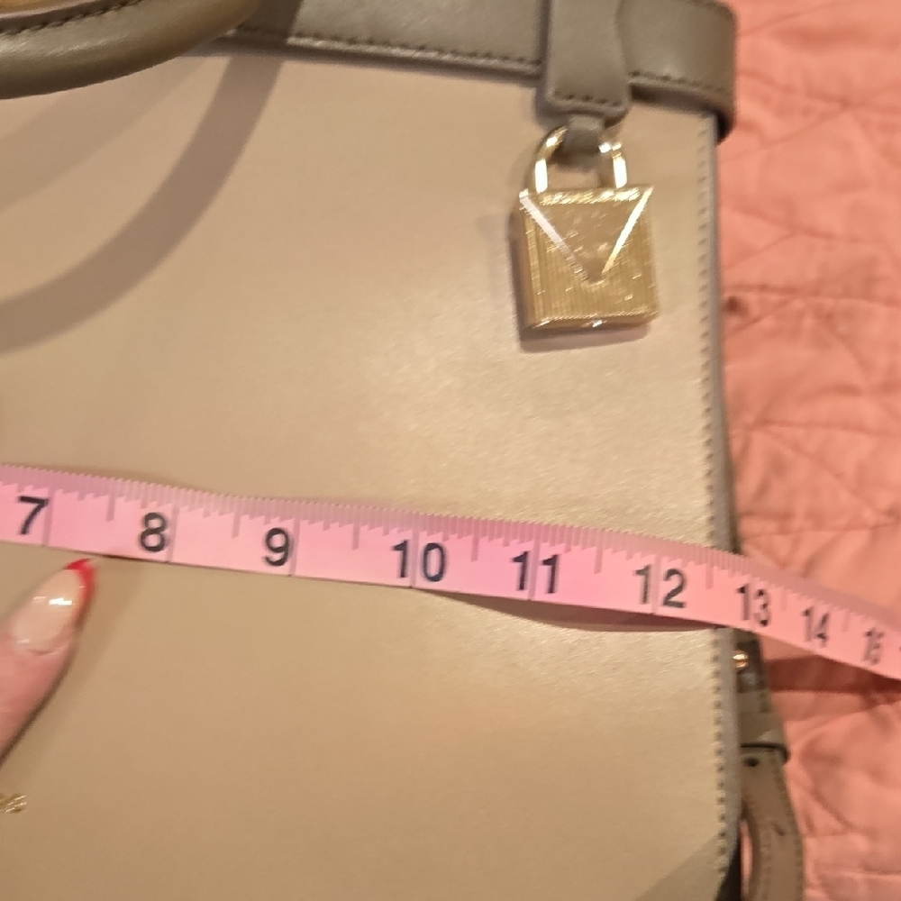 Michael Kors Tan and Gray Satchel - Picture 8 of 17